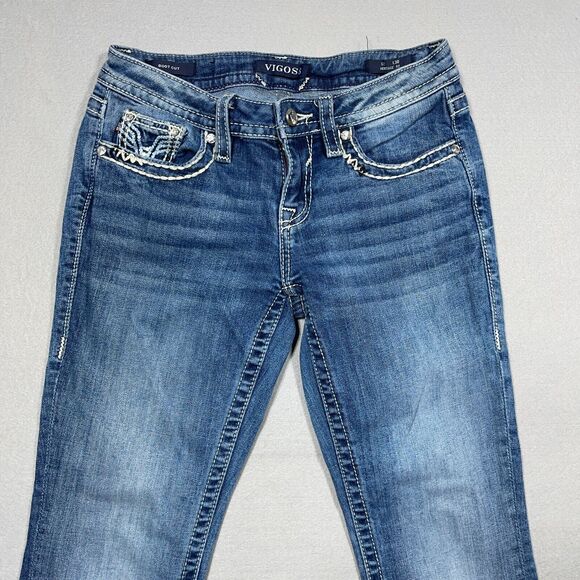 Vigoss Bootcut Jeans Women Size 28 L28 Mid Wash Heritage Fit‎ Blue Denim - Picture 2 of 11